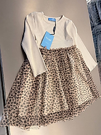 Leopar Desenli Tütü Elbise